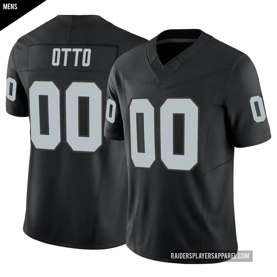 Men's Las Vegas Raiders ＃00 Jim Otto Black Limited Vapor F.U.S.E. Jersey