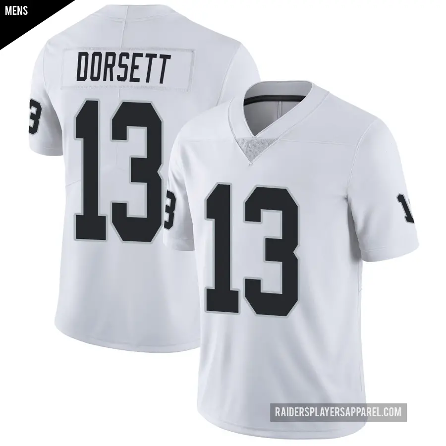 Men's Las Vegas Raiders ＃13 Phillip Dorsett White Limited Vapor Untouchable Jersey