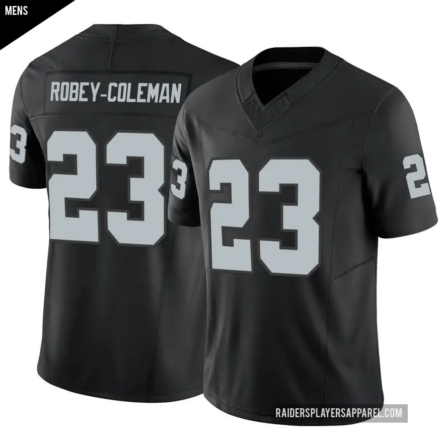 Men's Las Vegas Raiders ＃23 Nickell Robey-Coleman Black Limited Vapor F.U.S.E. Jersey