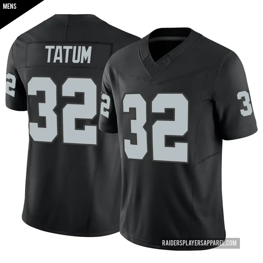 Men's Las Vegas Raiders ＃32 Jack Tatum Black Limited Vapor F.U.S.E. Jersey