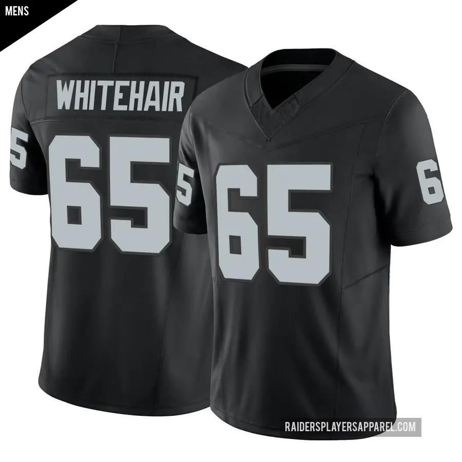 Men's Las Vegas Raiders ＃65 Cody Whitehair Black Limited Vapor F.U.S.E. Jersey