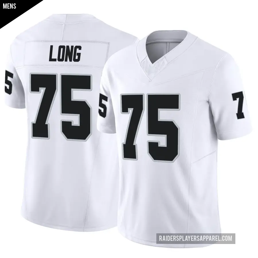 Men's Las Vegas Raiders ＃75 Howie Long White Limited Vapor F.U.S.E. Jersey