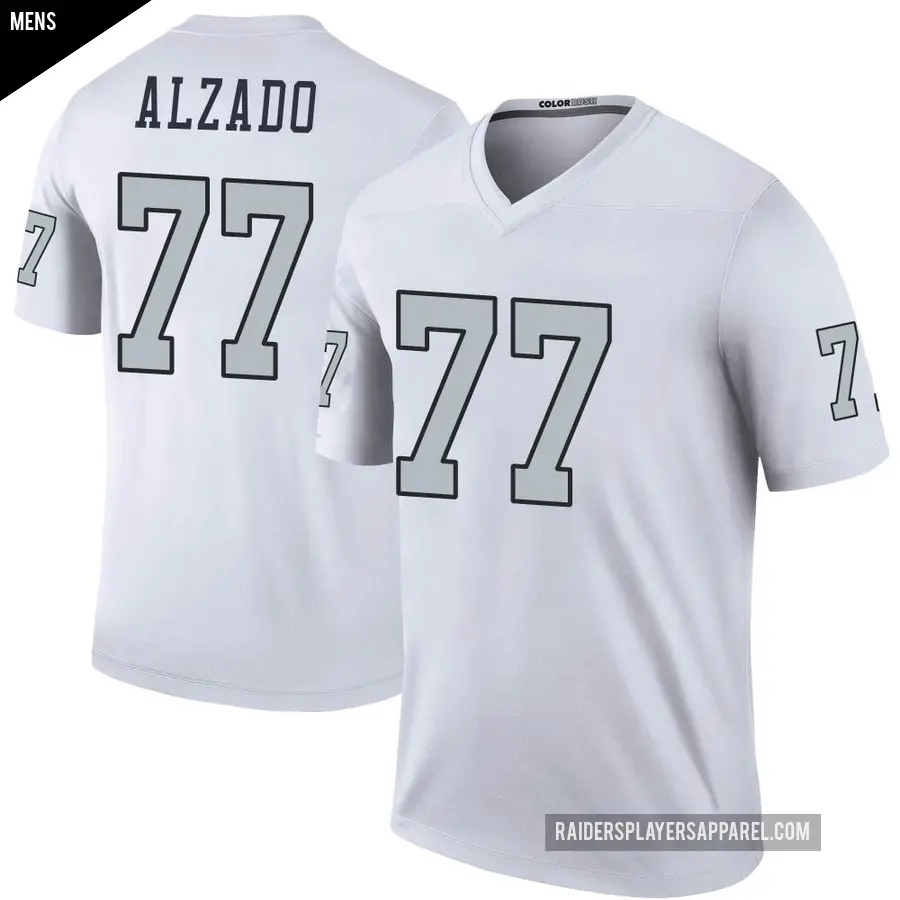 Men's Las Vegas Raiders ＃77 Lyle Alzado White Legend Color Rush Jersey
