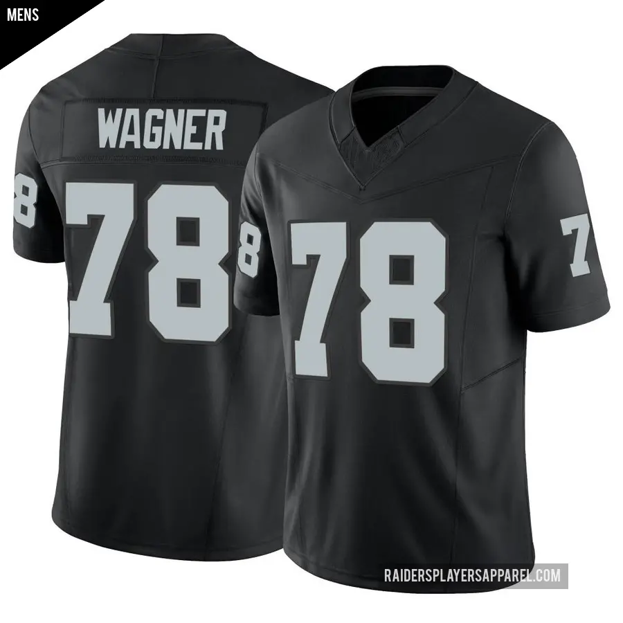 Men's Las Vegas Raiders ＃78 Dalton Wagner Black Limited Vapor F.U.S.E. Jersey