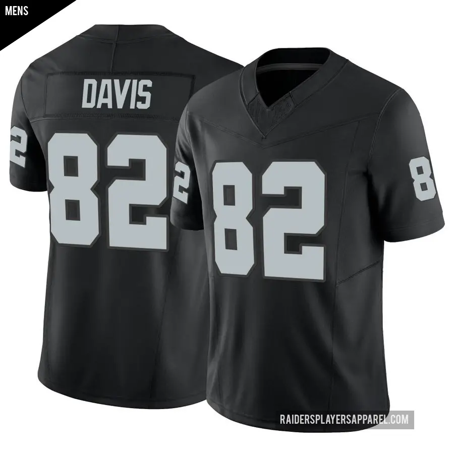 Men's Las Vegas Raiders ＃82 Al Davis Black Limited Vapor F.U.S.E. Jersey