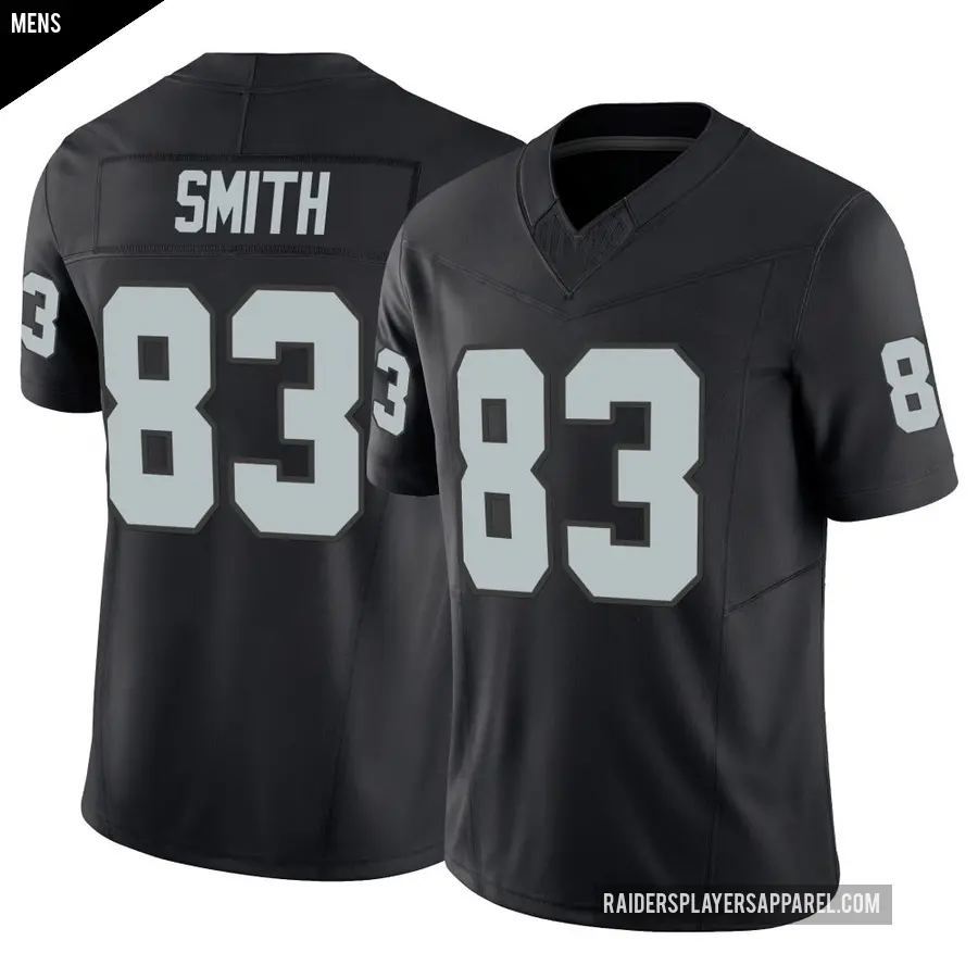Men's Las Vegas Raiders ＃83 Key'Shawn Smith Black Limited Vapor F.U.S.E. Jersey