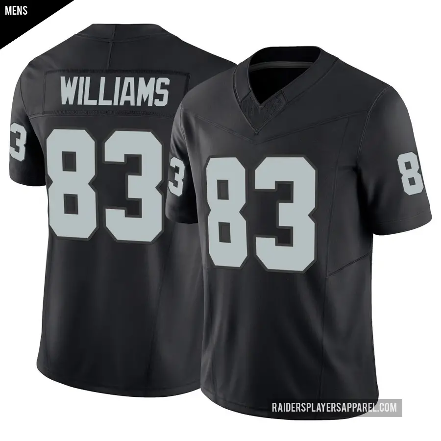 Men's Las Vegas Raiders ＃83 Seth Williams Black Limited Vapor F.U.S.E. Jersey