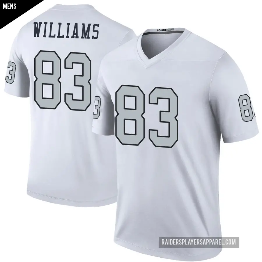 Men's Las Vegas Raiders ＃83 Seth Williams White Legend Color Rush Jersey