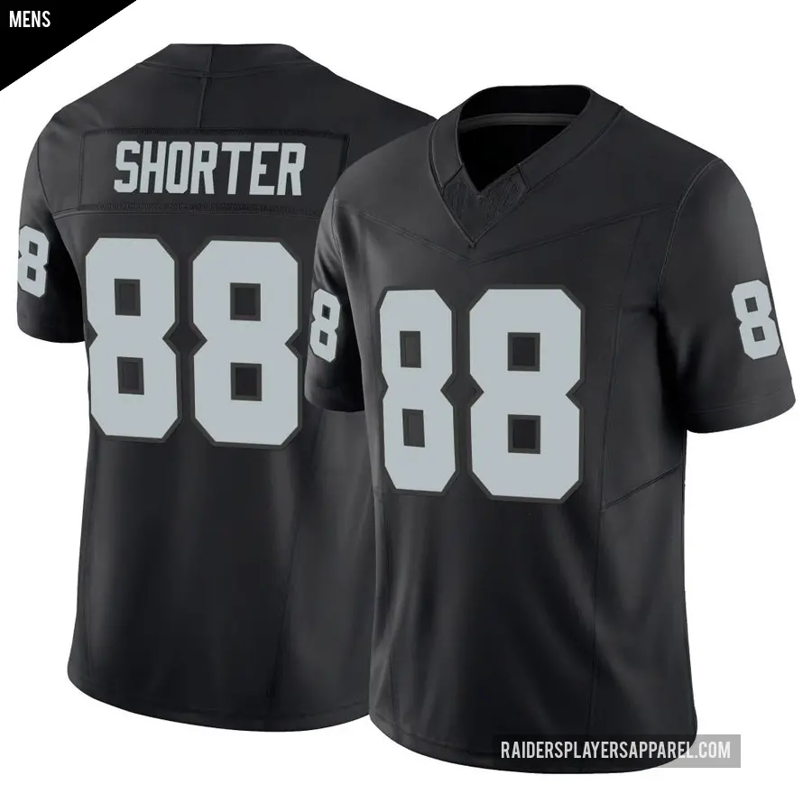 Men's Las Vegas Raiders ＃88 Justin Shorter Black Limited Vapor F.U.S.E. Jersey
