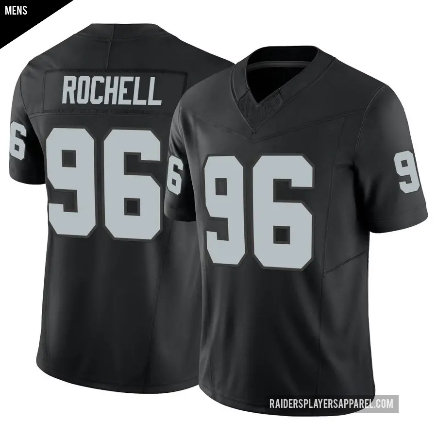Men's Las Vegas Raiders ＃96 Isaac Rochell Black Limited Vapor F.U.S.E. Jersey