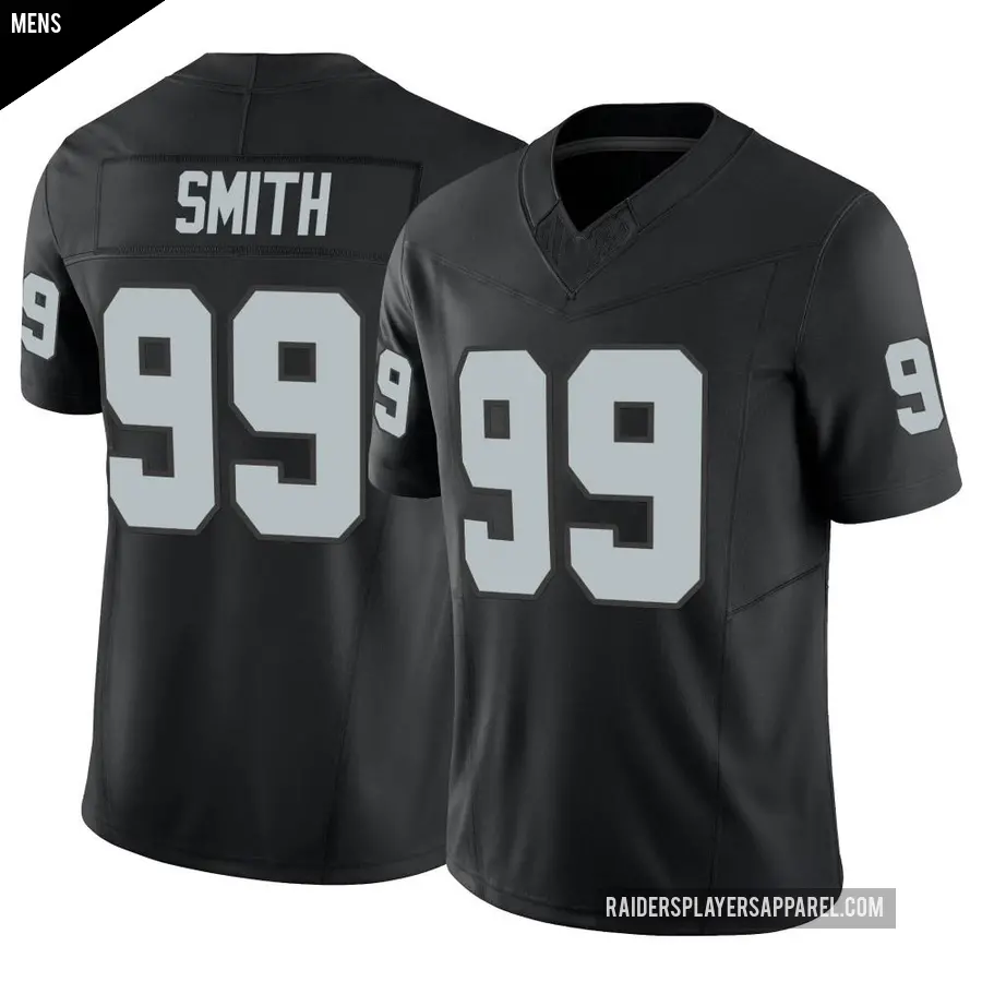Men's Las Vegas Raiders ＃99 Aldon Smith Black Limited Vapor F.U.S.E. Jersey