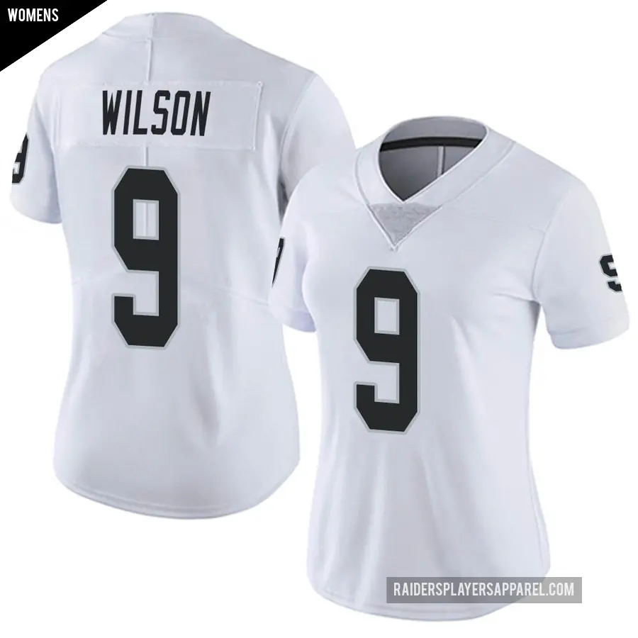 Women's Las Vegas Raiders ＃9 Tyree Wilson White Limited Vapor Untouchable Jersey