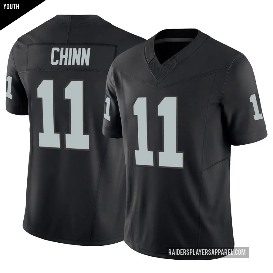 Youth Las Vegas Raiders ＃11 Jeremy Chinn Black Limited Vapor F.U.S.E. Jersey