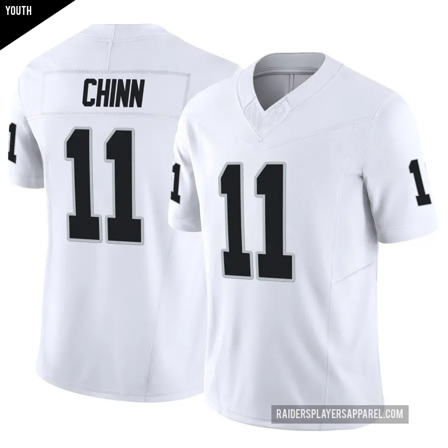Youth Las Vegas Raiders ＃11 Jeremy Chinn White Limited Vapor F.U.S.E. Jersey