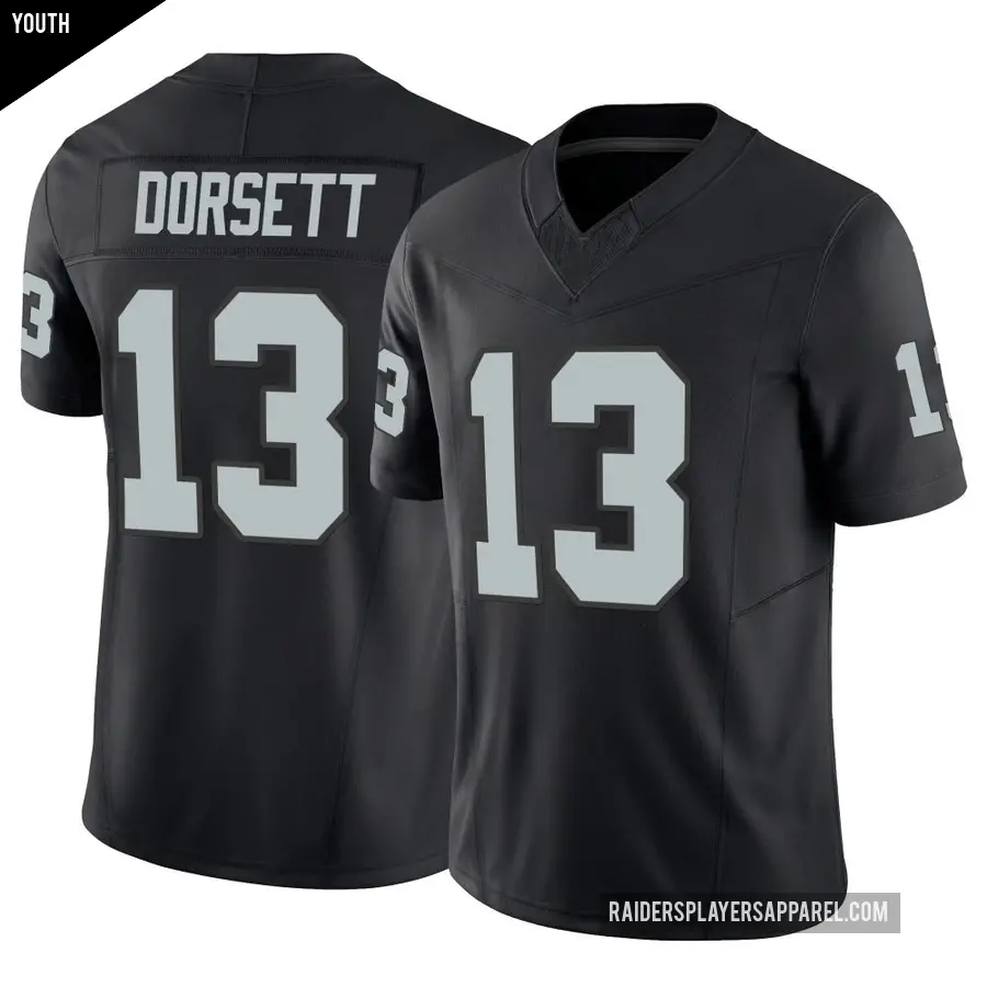 Youth Las Vegas Raiders ＃13 Phillip Dorsett Black Limited Vapor F.U.S.E. Jersey