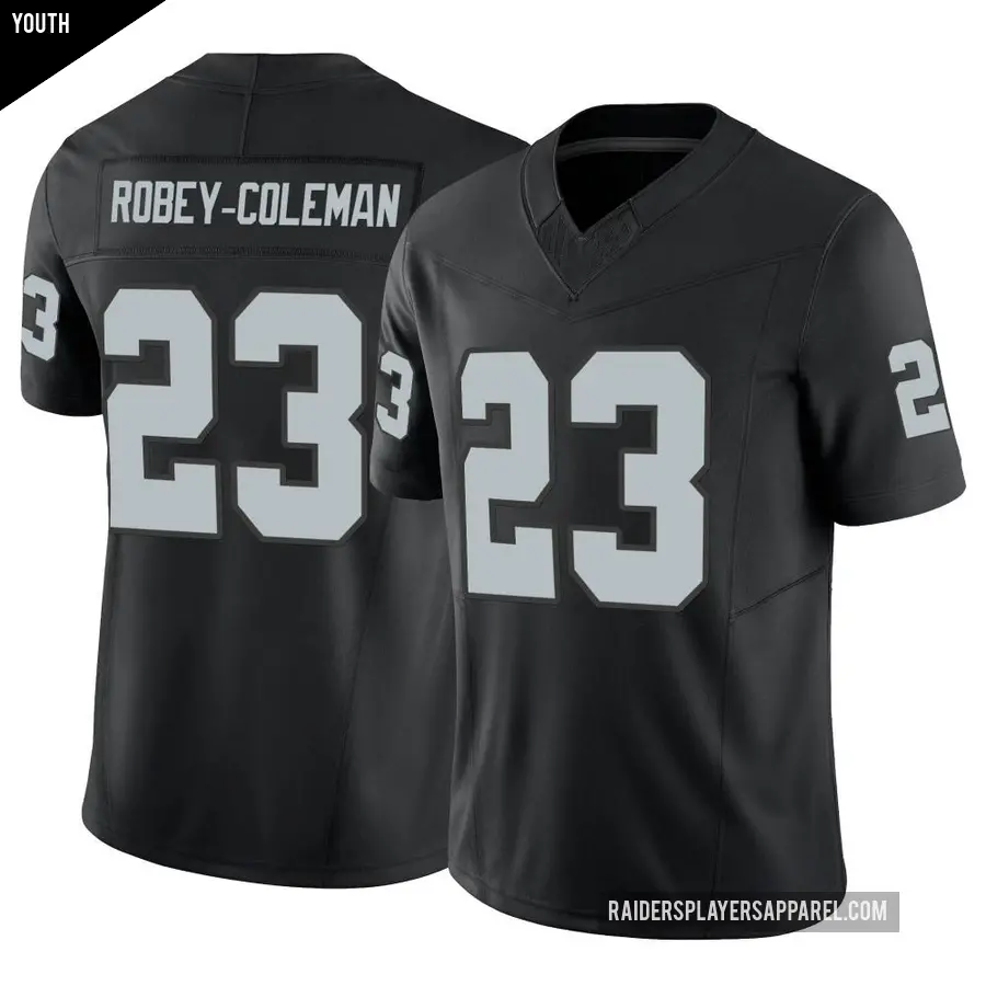 Youth Las Vegas Raiders ＃23 Nickell Robey-Coleman Black Limited Vapor F.U.S.E. Jersey