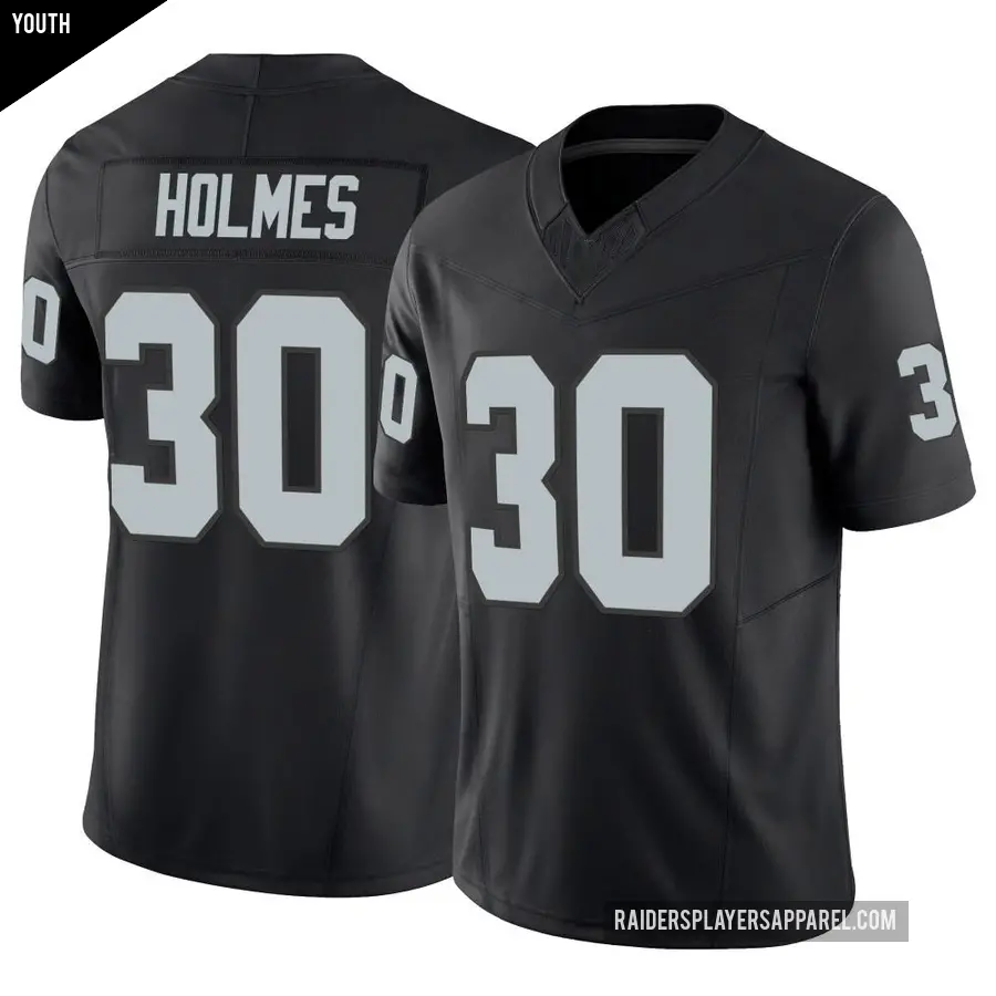 Youth Las Vegas Raiders ＃30 Darnay Holmes Black Limited Vapor F.U.S.E. Jersey