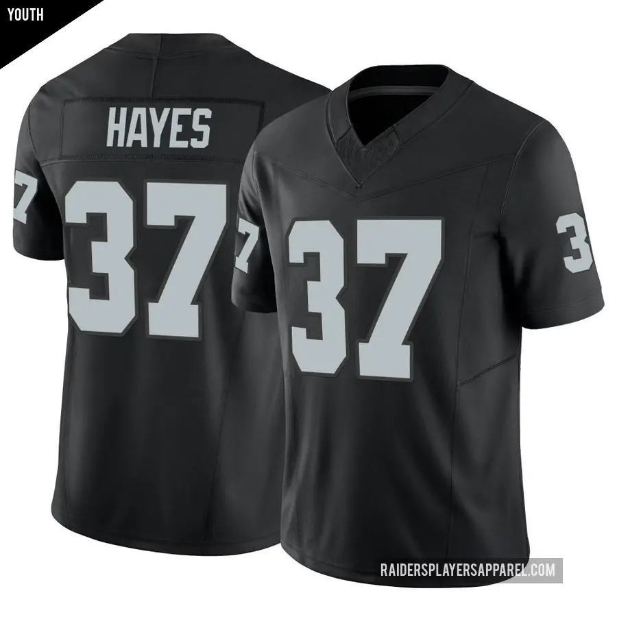 Youth Las Vegas Raiders ＃37 Lester Hayes Black Limited Vapor F.U.S.E. Jersey