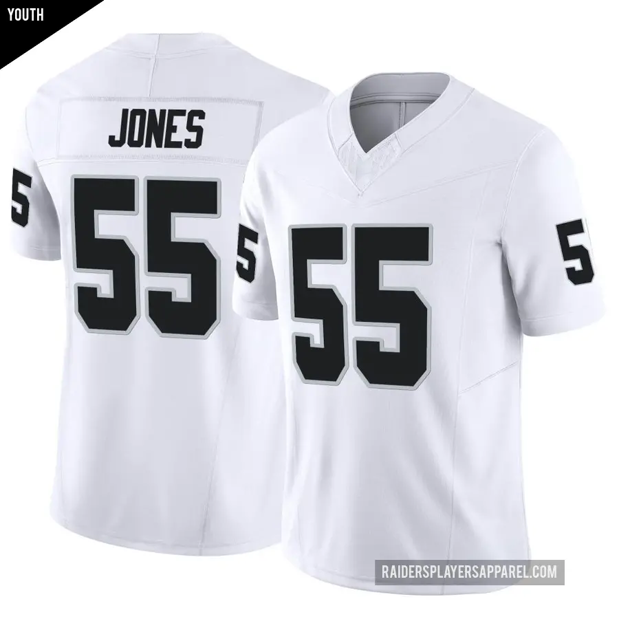 Youth Las Vegas Raiders ＃55 Chandler Jones White Limited Vapor F.U.S.E. Jersey