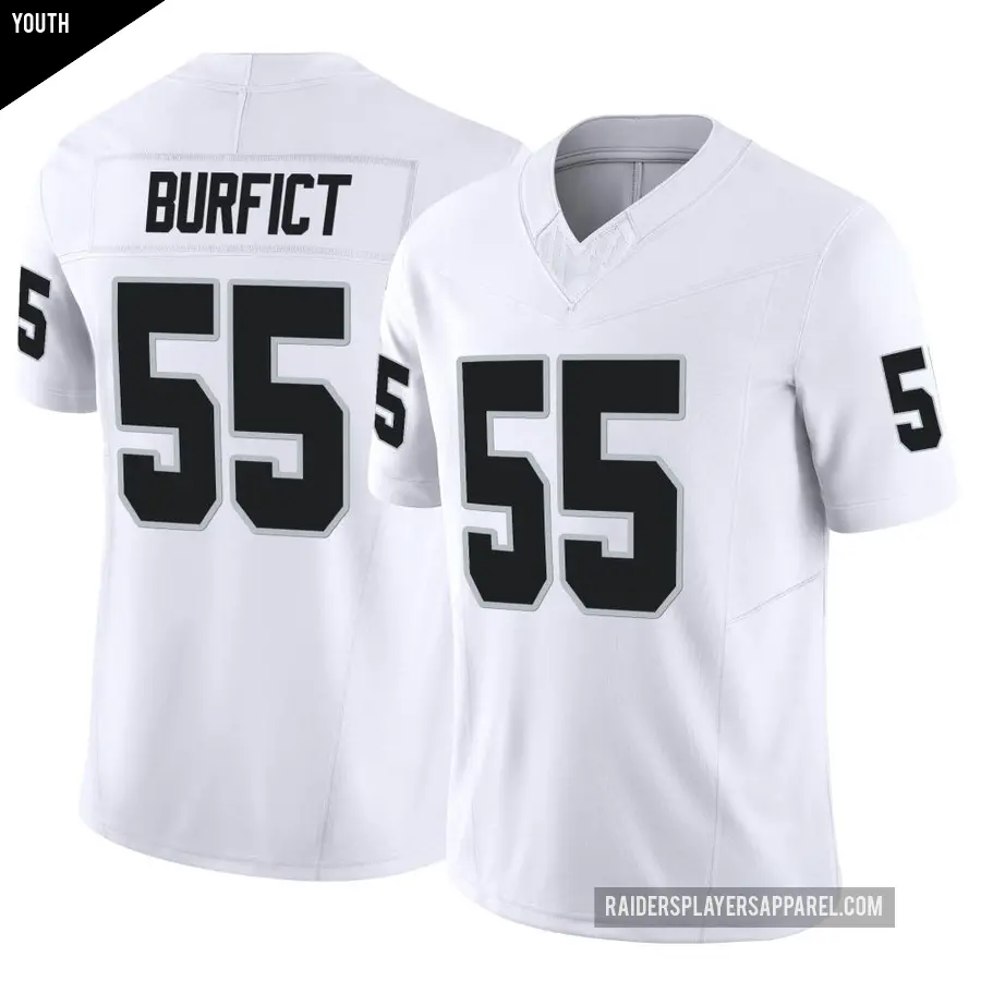 Youth Las Vegas Raiders ＃55 Vontaze Burfict White Limited Vapor F.U.S.E. Jersey