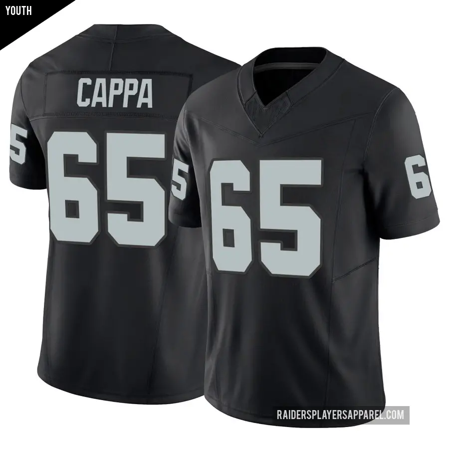 Youth Las Vegas Raiders ＃65 Alex Cappa Black Limited Vapor F.U.S.E. Jersey