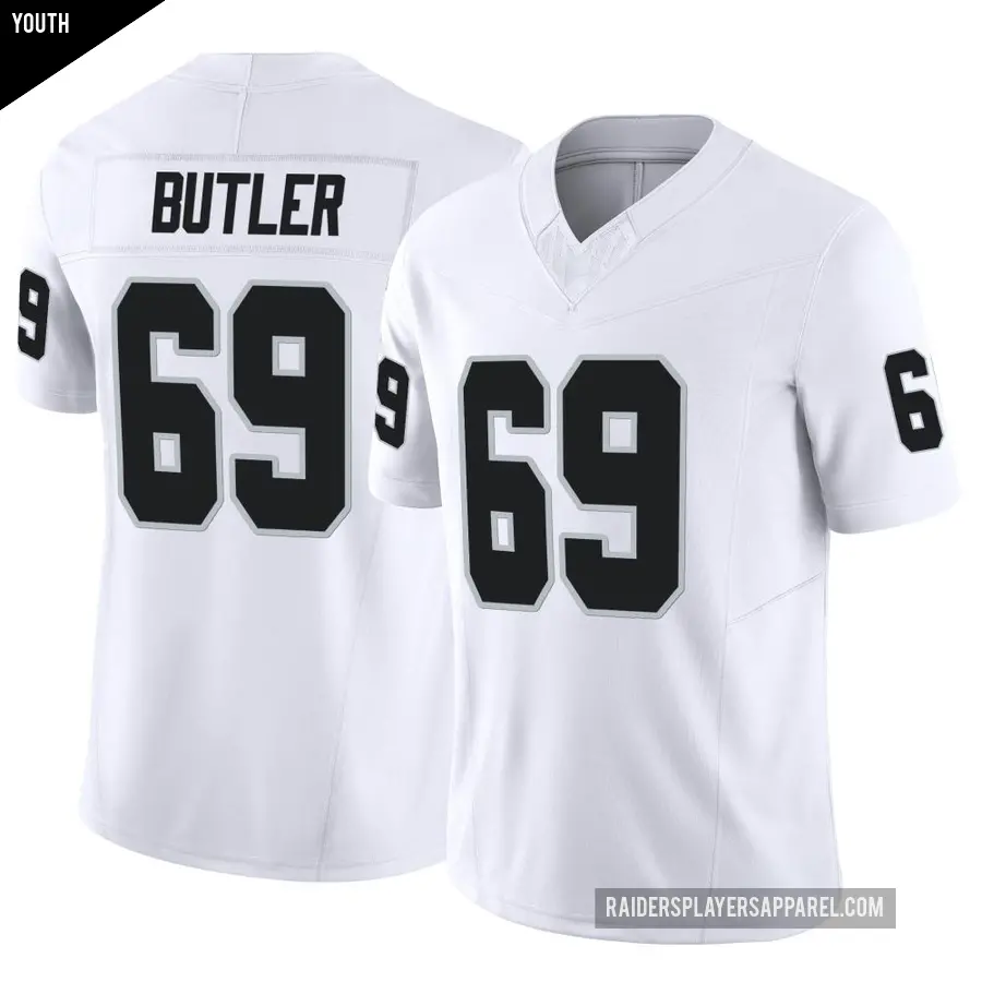 Youth Las Vegas Raiders ＃69 Adam Butler White Limited Vapor F.U.S.E. Jersey
