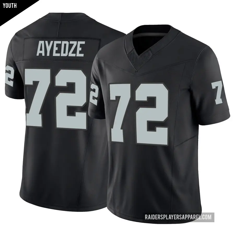 Youth Las Vegas Raiders ＃72 Gottlieb Ayedze Black Limited Vapor F.U.S.E. Jersey