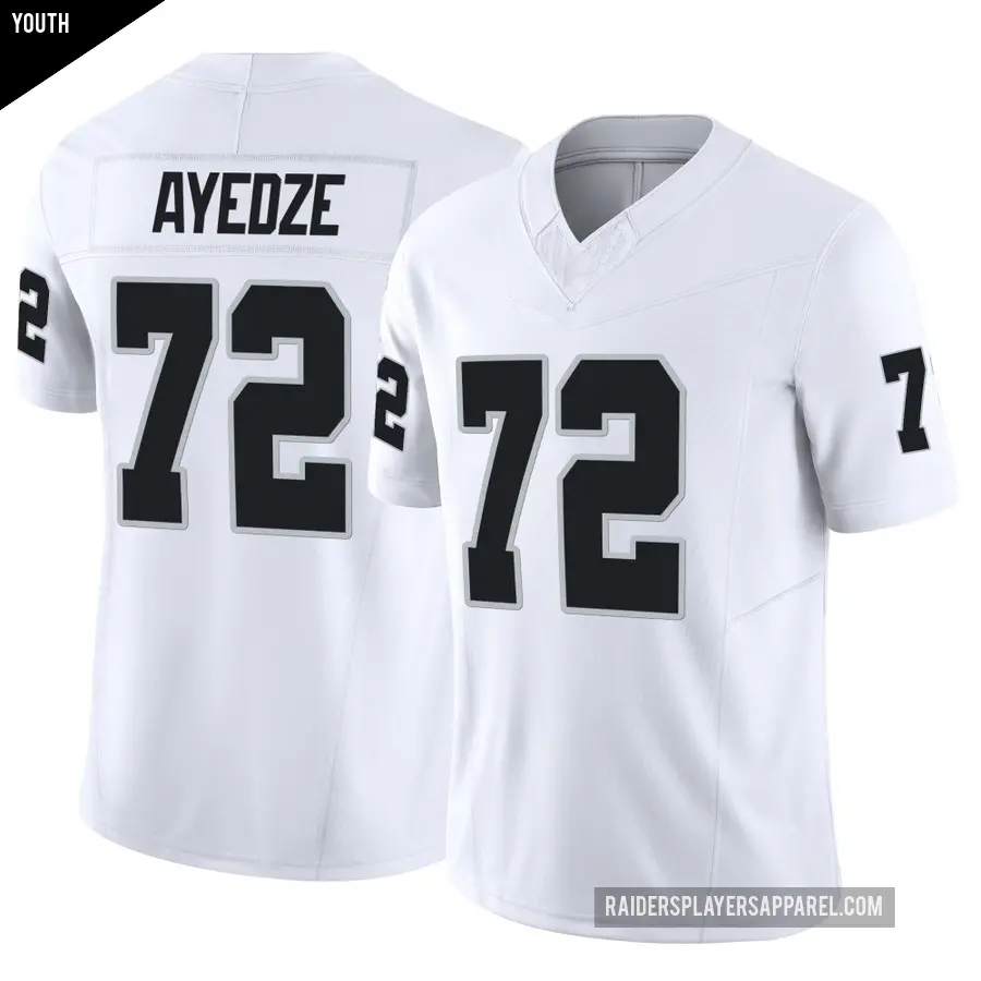 Youth Las Vegas Raiders ＃72 Gottlieb Ayedze White Limited Vapor F.U.S.E. Jersey