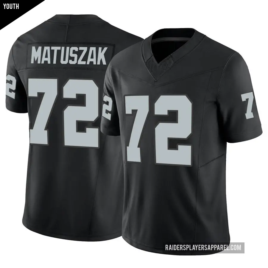 Youth Las Vegas Raiders ＃72 John Matuszak Black Limited Vapor F.U.S.E. Jersey