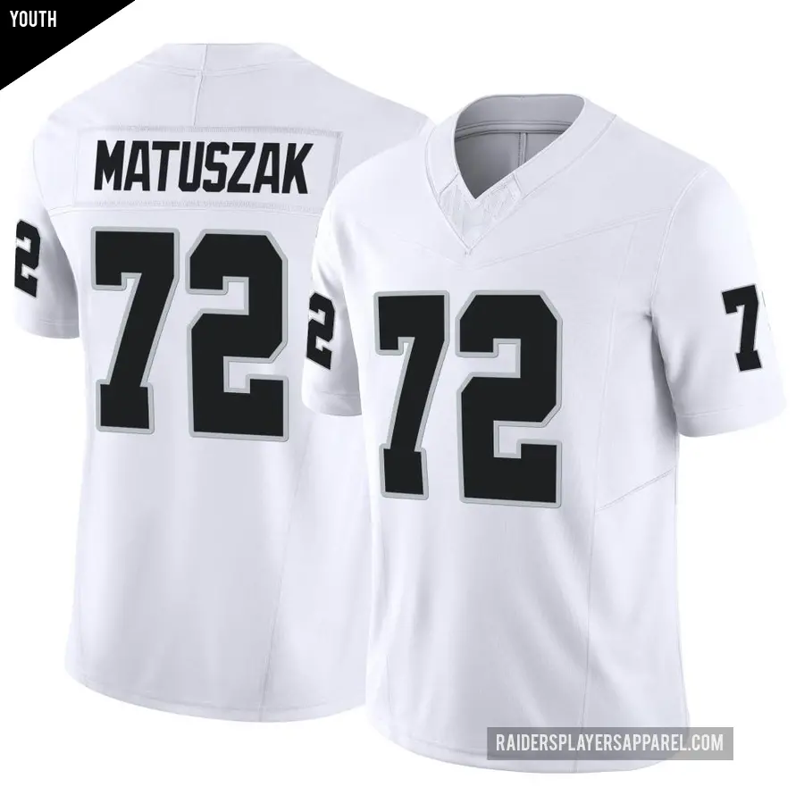Youth Las Vegas Raiders ＃72 John Matuszak White Limited Vapor F.U.S.E. Jersey