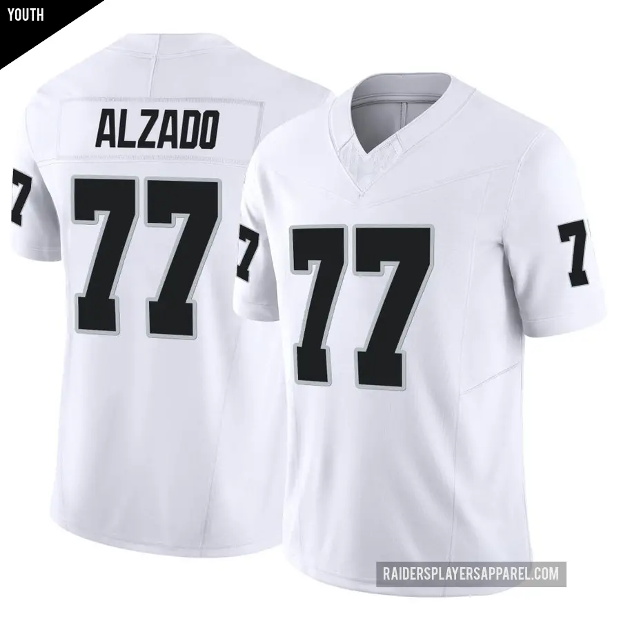 Youth Las Vegas Raiders ＃77 Lyle Alzado White Limited Vapor F.U.S.E. Jersey