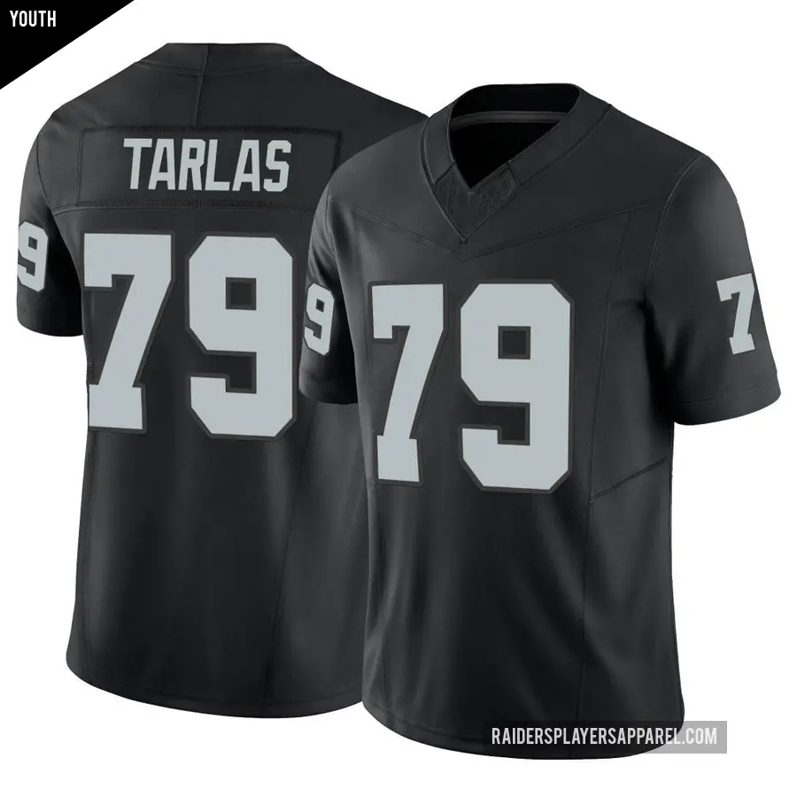 Youth Las Vegas Raiders ＃79 George Tarlas Black Limited Vapor F.U.S.E. Jersey