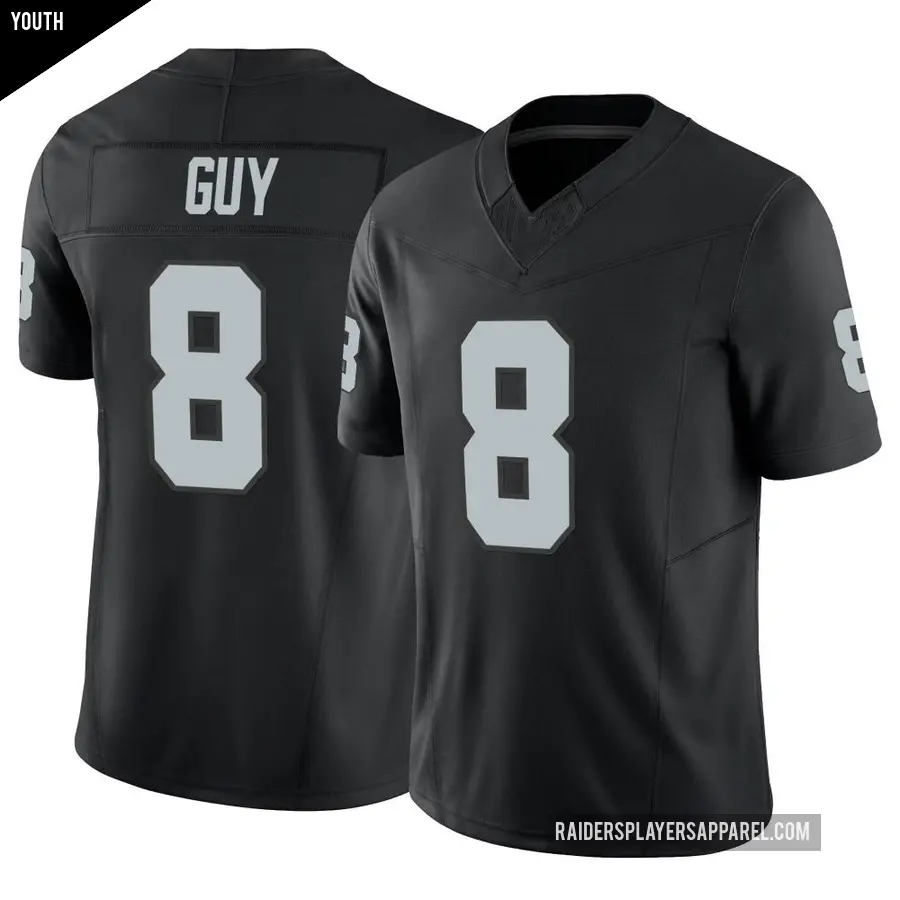Youth Las Vegas Raiders ＃8 Wilson Ray Guy Black Limited Vapor F.U.S.E. Jersey