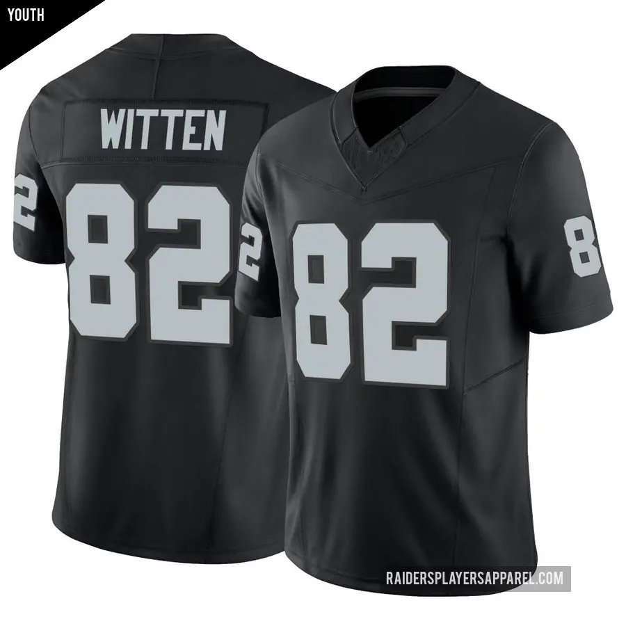 Youth Las Vegas Raiders ＃82 Jason Witten Black Limited Vapor F.U.S.E. Jersey