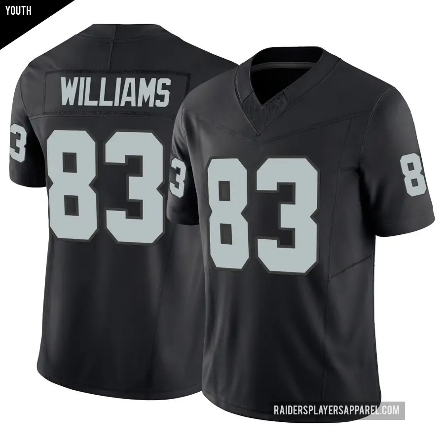 Youth Las Vegas Raiders ＃83 Seth Williams Black Limited Vapor F.U.S.E. Jersey