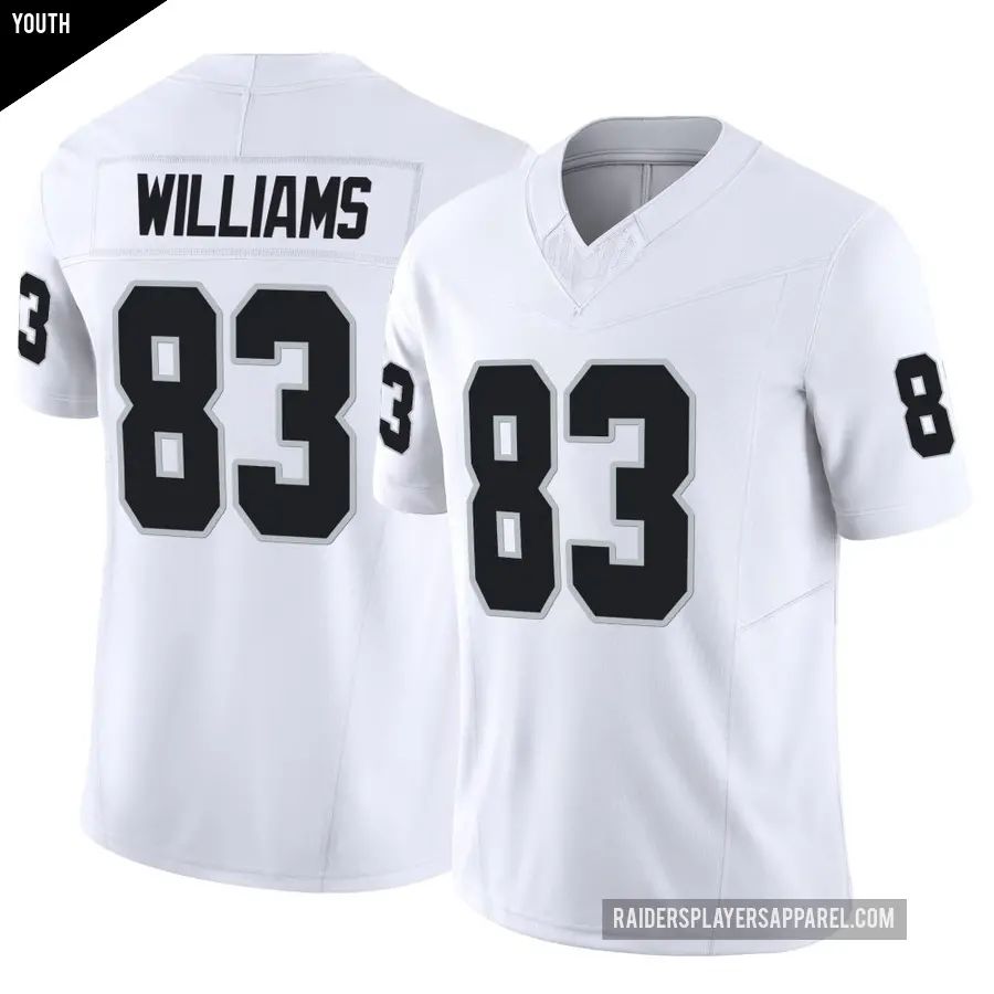 Youth Las Vegas Raiders ＃83 Seth Williams White Limited Vapor F.U.S.E. Jersey