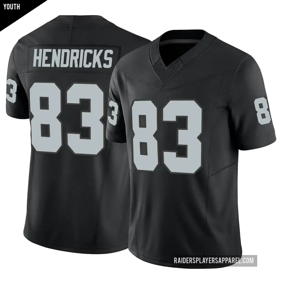 Youth Las Vegas Raiders ＃83 Ted Hendricks Black Limited Vapor F.U.S.E. Jersey