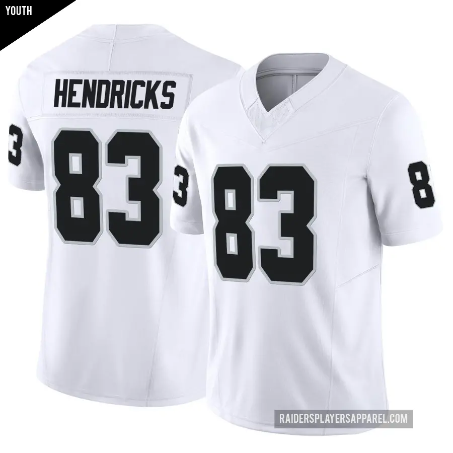 Youth Las Vegas Raiders ＃83 Ted Hendricks White Limited Vapor F.U.S.E. Jersey