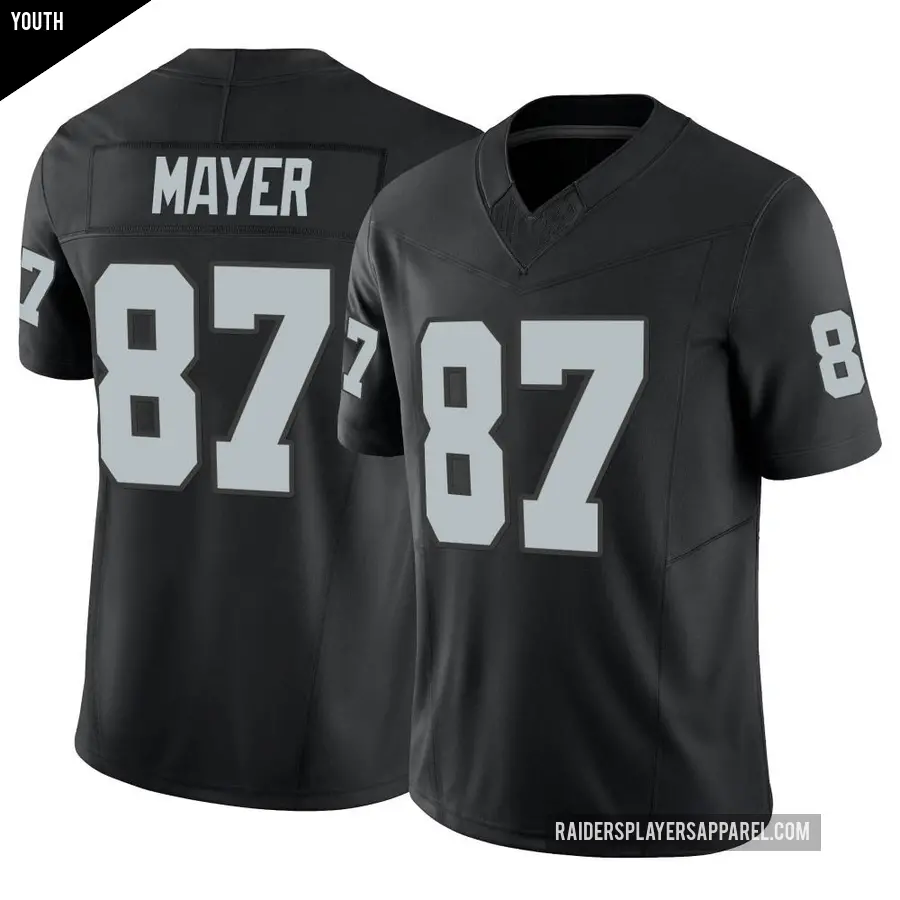 Youth Las Vegas Raiders ＃87 Michael Mayer Black Limited Vapor F.U.S.E. Jersey