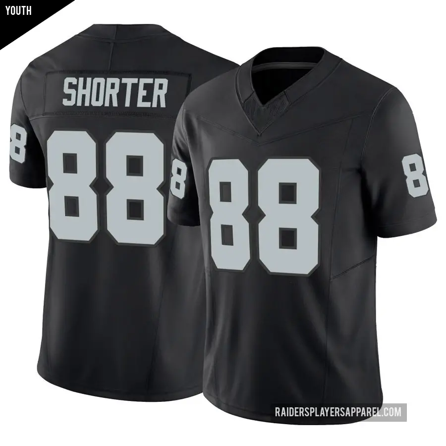 Youth Las Vegas Raiders ＃88 Justin Shorter Black Limited Vapor F.U.S.E. Jersey