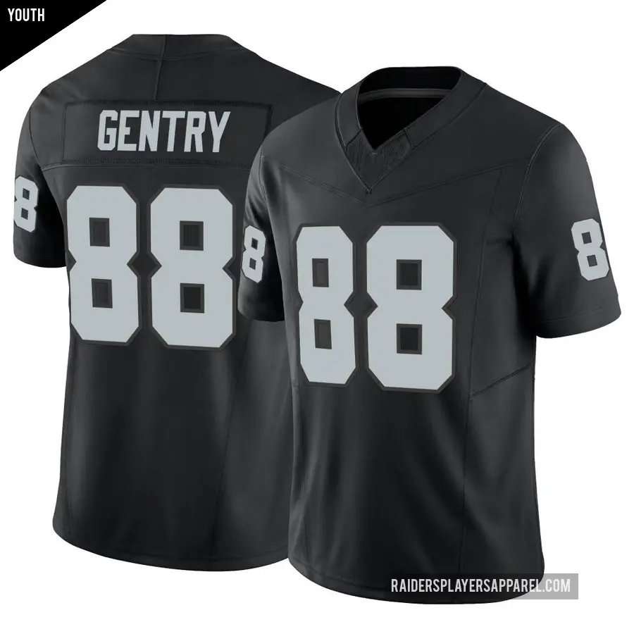 Youth Las Vegas Raiders ＃88 Zach Gentry Black Limited Vapor F.U.S.E. Jersey