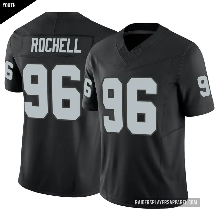Youth Las Vegas Raiders ＃96 Isaac Rochell Black Limited Vapor F.U.S.E. Jersey