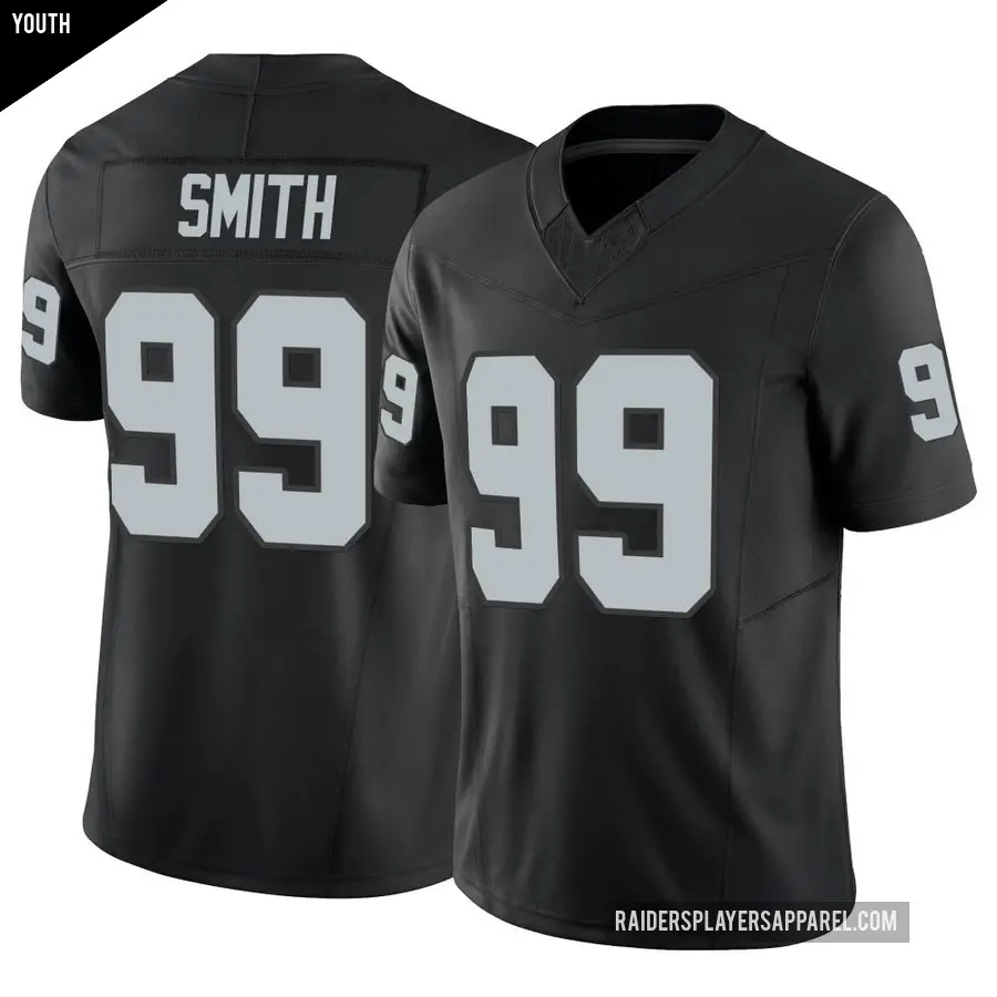 Youth Las Vegas Raiders ＃99 Aldon Smith Black Limited Vapor F.U.S.E. Jersey